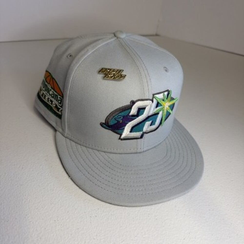 New Era 5950 Tampa Bay Rays 25th Anniversary Season Fitted Cap Size 8